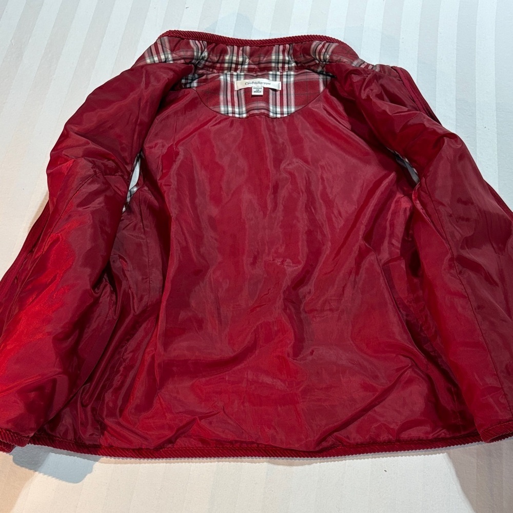 Croft & Barrow Red Plaid Puffer Jacket 1X Vest EUC pockets - Picture 13 of 13